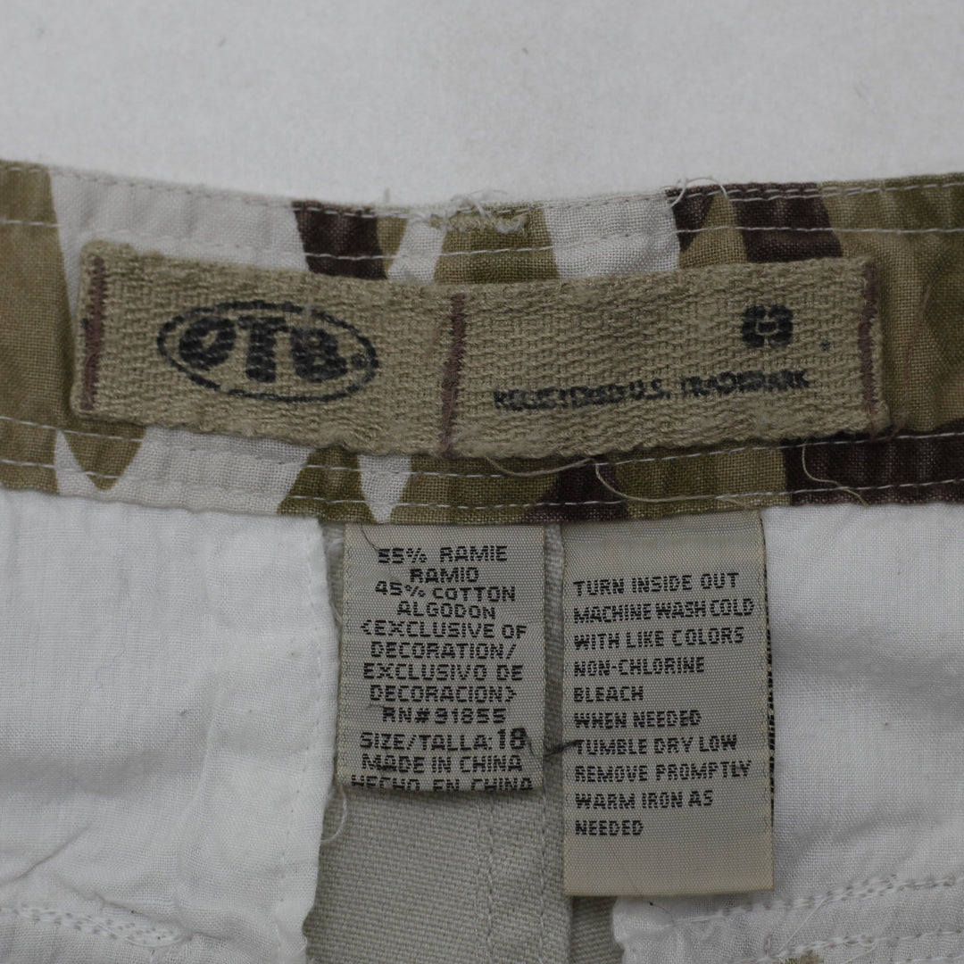 Ladies Camouflage Ramie Cotton Workwear Cargo Pants Size 18 | Migration_Pants - Back View | Fashion Rerun