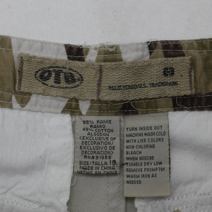 Ladies Camouflage Ramie Cotton Workwear Cargo Pants Size 18 | Migration_Pants - Back View | Fashion Rerun