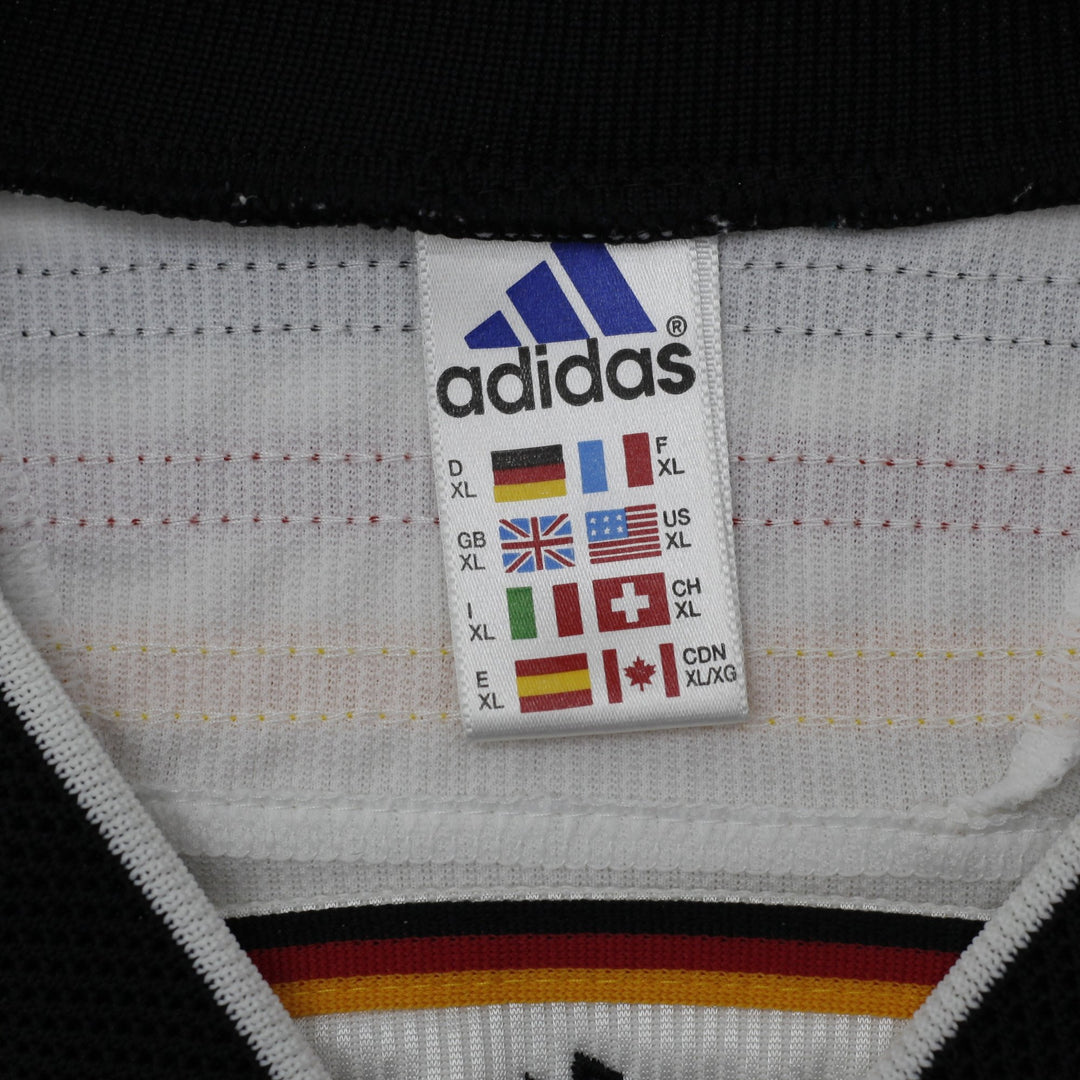 Vintage Adidas Germany 1998-99 Soccer White Jersey XL | Migration_Jerseys - Back View | Fashion Rerun