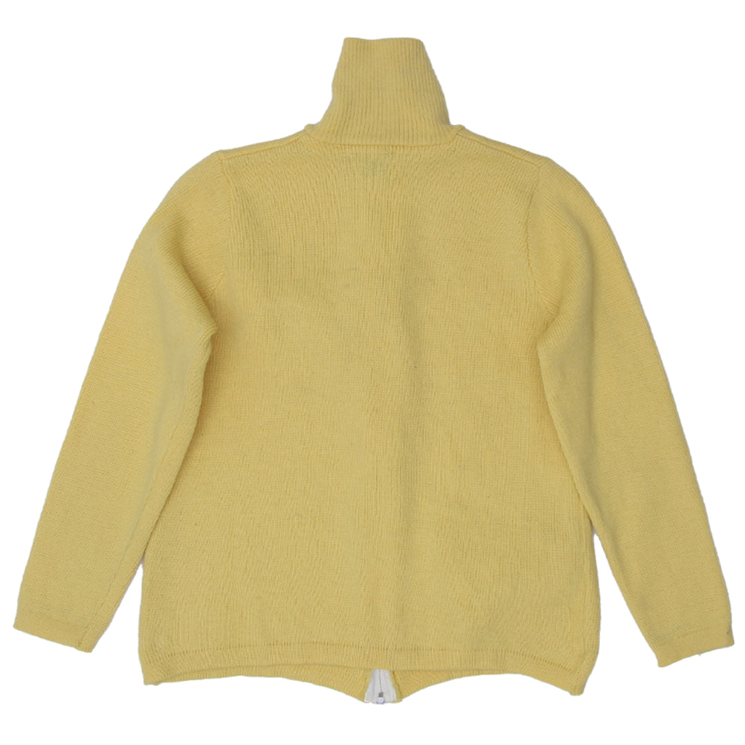 Vintage Tundra Pure Virgin Wool Full Zip Knit Sweater Ladies - Fashion Rerun Vintage Migration_Sweaters