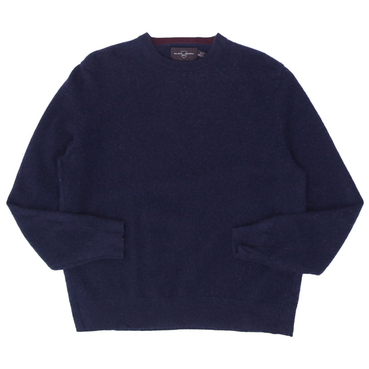 Mens Black Brown 100% Cashmere Sweater Navy Blue - Fashion Rerun Vintage Migration_Sweaters