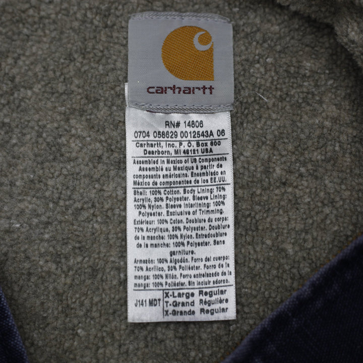 Mens Carhartt J141 MDT Sierra Jacket Midnight Navy, Sherpa Lined Size XL