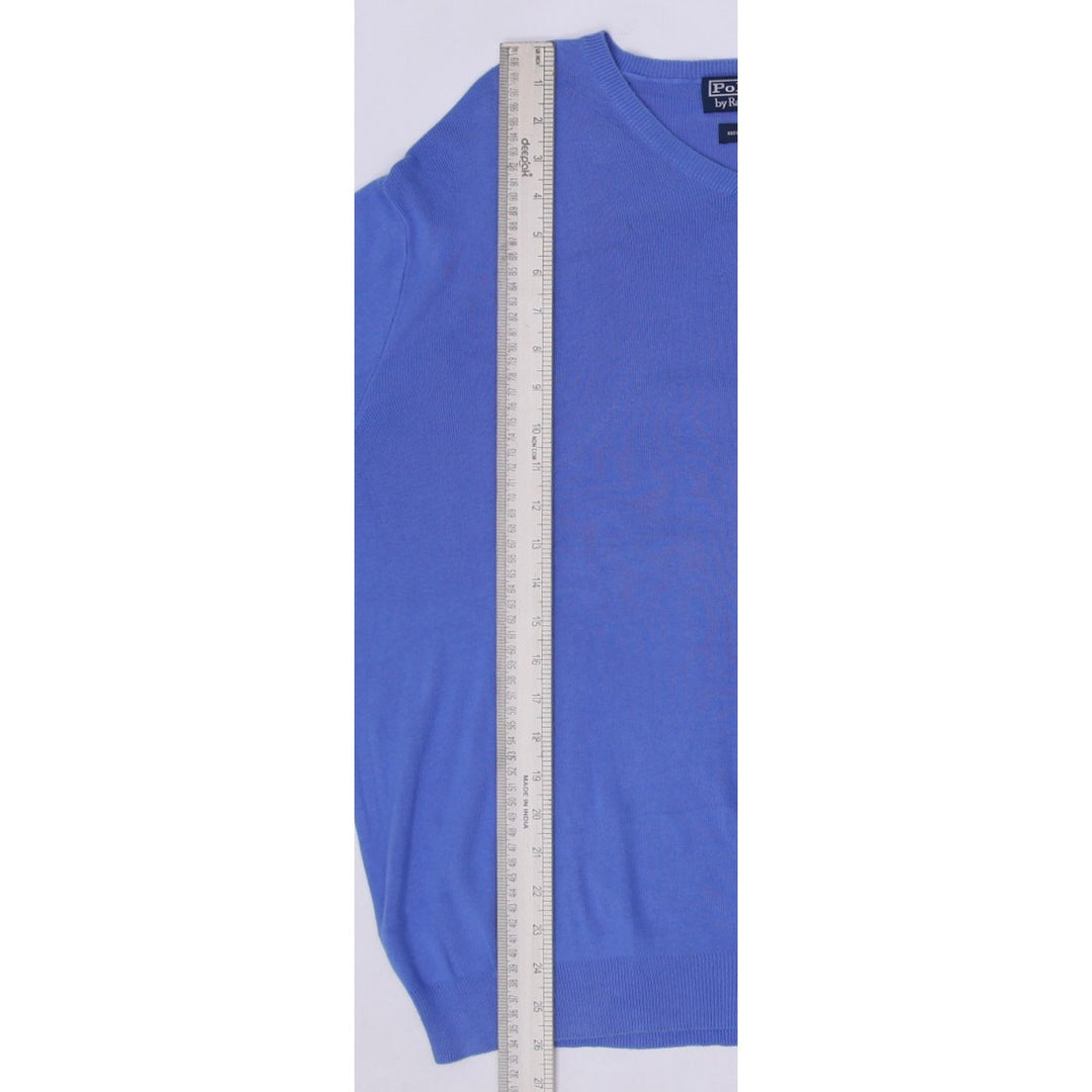 Vintage Polo By Ralph Lauren V-Neck 100% Pima Cotton Sweater