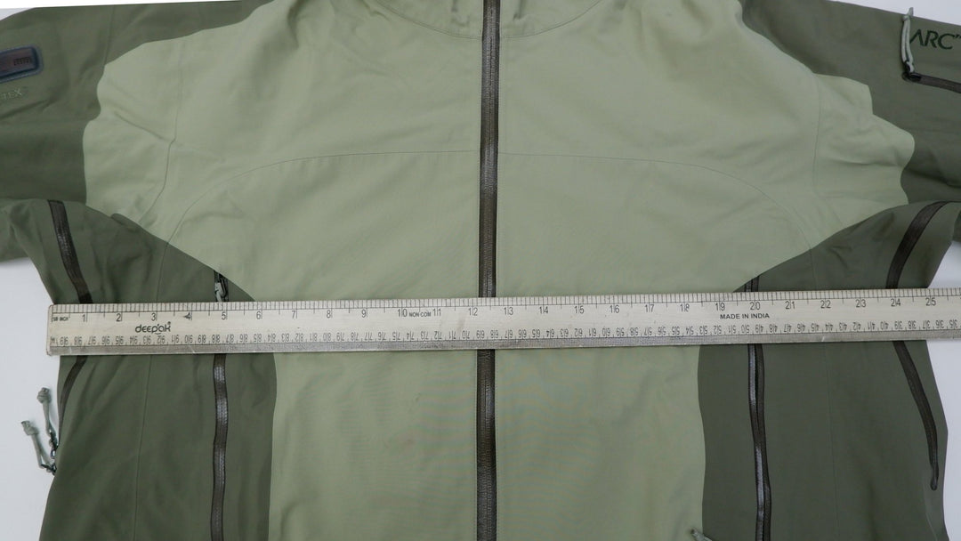 Mens Arc'teryx Gore-Tex Jacket Gray Full Zip Hooded Waterproof Outdoors