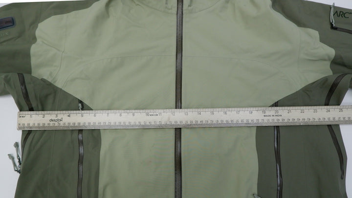 Mens Arc'teryx Gore-Tex Jacket Gray Full Zip Hooded Waterproof Outdoors