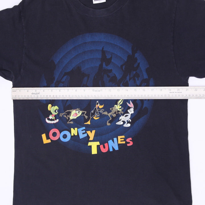 Vintage 90s Warner Bros Looney Tunes Character Circle T-Shirt Size L
