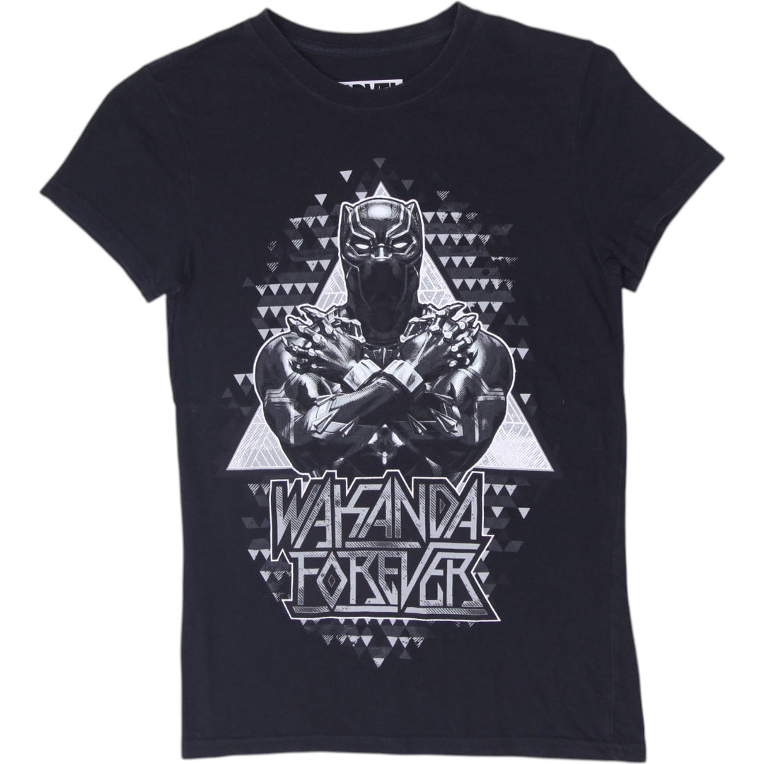 Y2K Ladies Marvel x Zing Pop Culture Panther Graphic T-Shirt Size XS