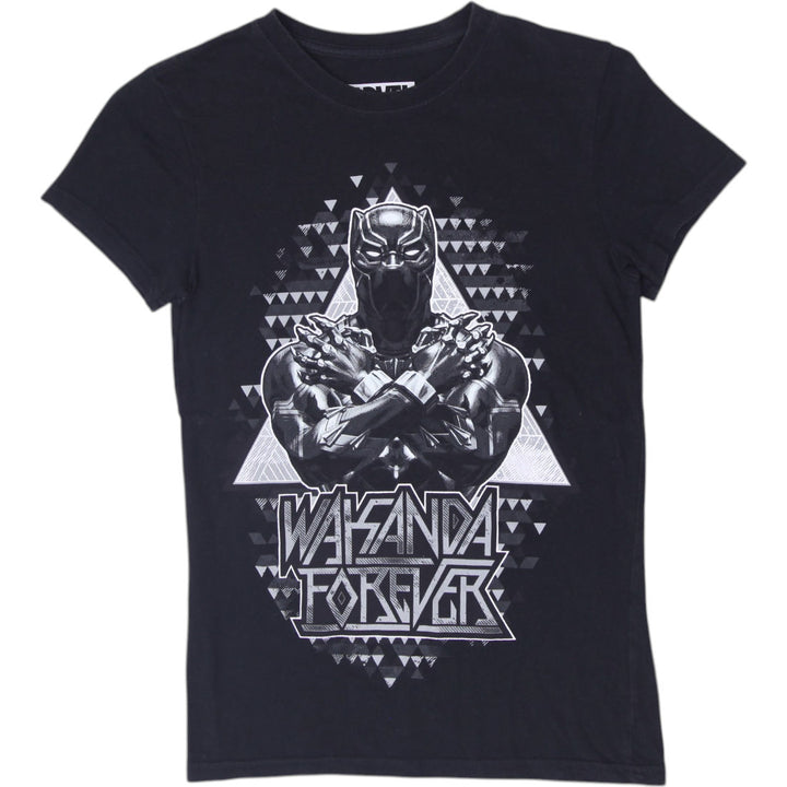 Y2K Ladies Marvel x Zing Pop Culture Panther Graphic T-Shirt Size XS