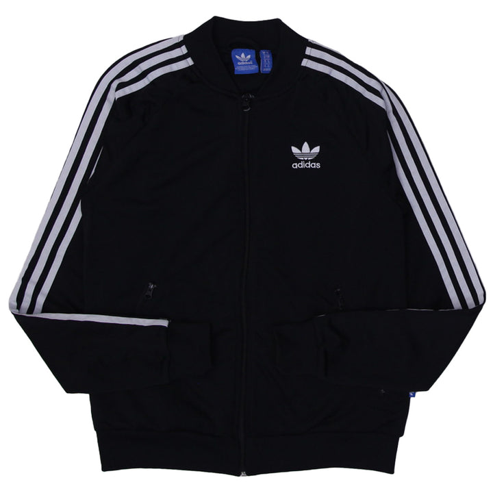 Ladies Embroidered Adidas Logo Zip Up Jacket