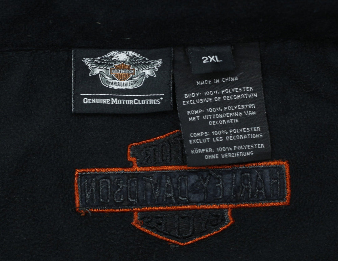 Mens Harley-Davidson Idyll Soft Shell Zip Up Hooded Jacket