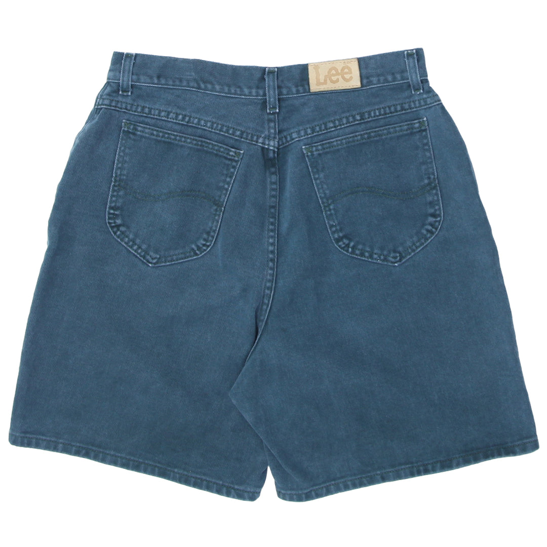 Shop Vintage Lee High Waisted Denim Shorts Green Made in USA