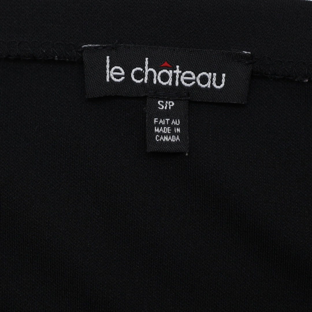 Y2K Ladies Le Chateau Skirt Black Asymmetrical Design Size S