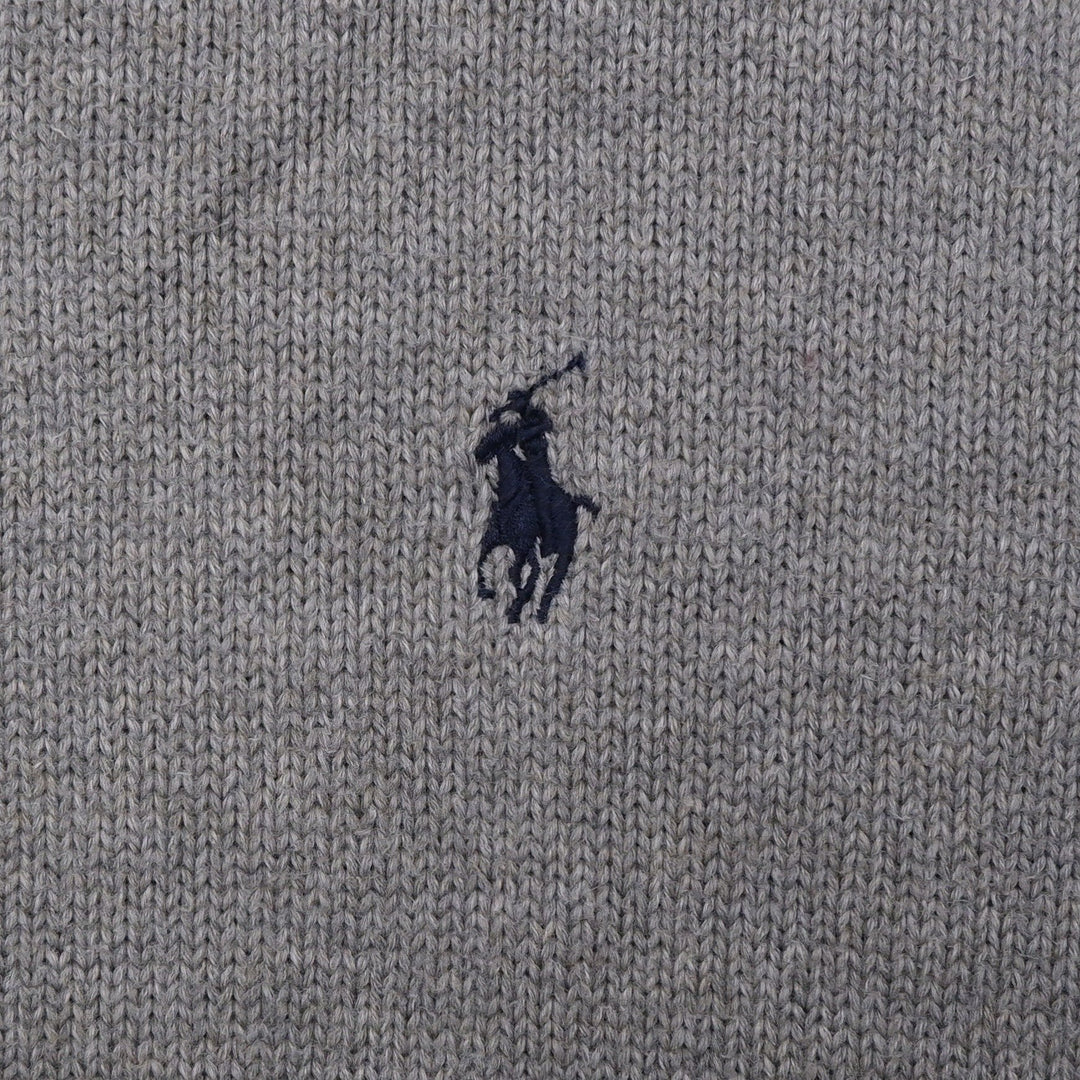 Mens Polo By Ralph Lauren 100% Cotton Quarter Zip Sweater