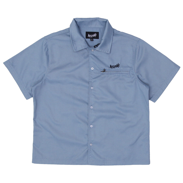 Mens Welcome Skateboards Shirt Mace Work Shirt