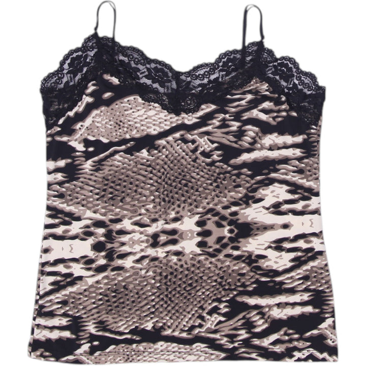 Y2K Ladies NWD Camisole Black Lace Animal Print Top | Migration_Y2K Tops | Fashion Rerun