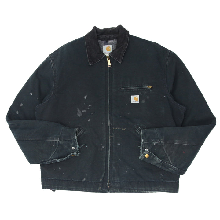 Mens Carhartt 001 BLK Blanket Lined Detroit Jacket