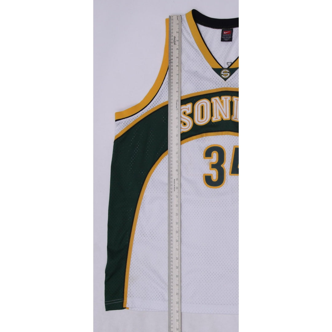 Vintage Nike NBA Sonics #34 Allen Basketball Mesh Jersey XXL | Migration_Jerseys - View 10 | Fashion Rerun