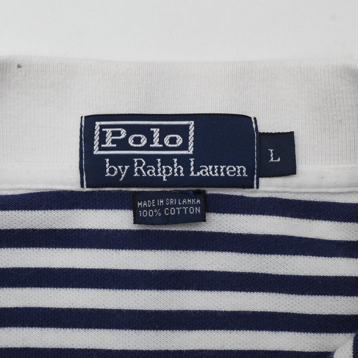 Mens Polo Ralph Lauren Striped Polo T-Shirt Size L