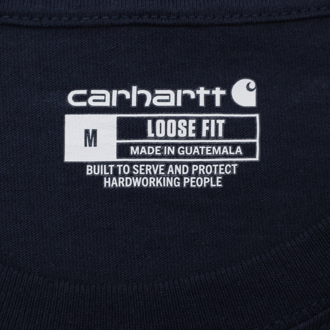 Mens Carhartt K231 NVY Loose Fit Long Sleeve T-Shirt