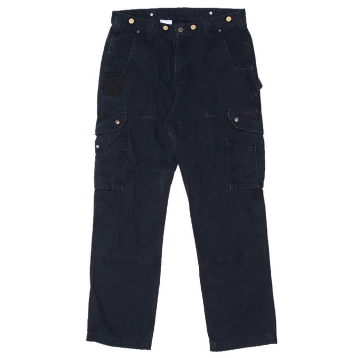 Mens B342-BLK Relaxed Fit Cargo Carhartt Work Pants - Fashion Rerun Vintage Migration_Pants