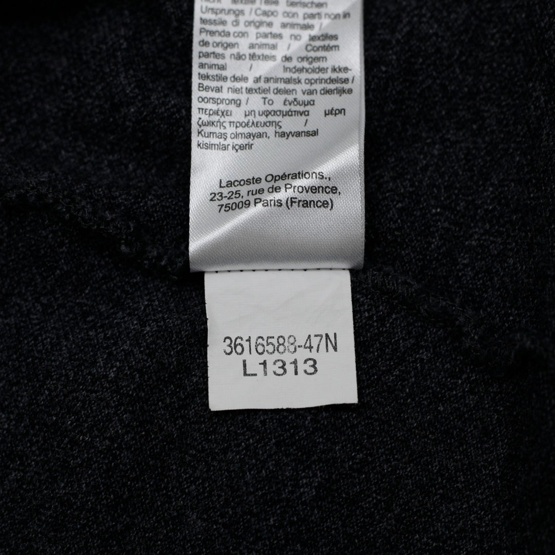 Mens Lacoste Long-Sleeve Classic Fit Polo T-Shirt Dark Heather Grey Size XS