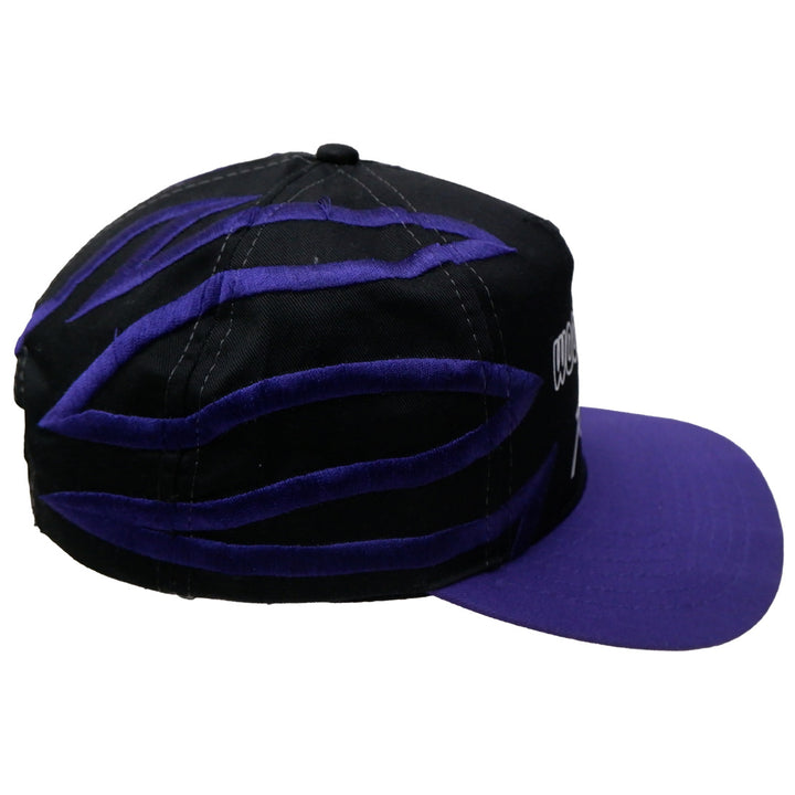 Mens Wood Motors Ford Racing Purple Flames Cap