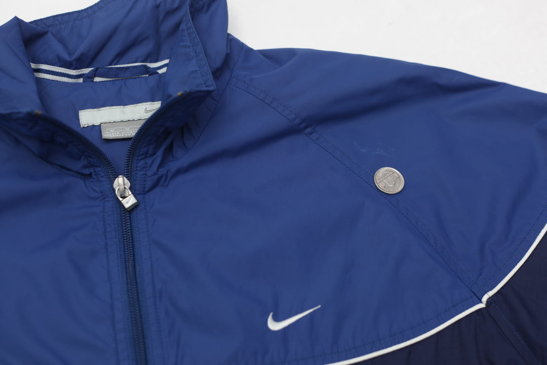 Vintage Embroidered Nike Logo Zipper Nylon Jackets