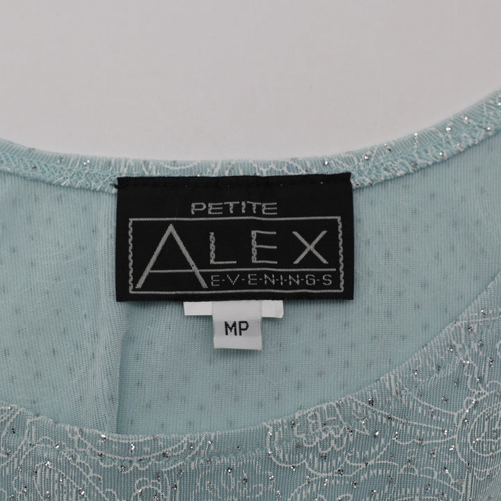 Y2K Ladies Glitter Mesh Tank Top Size MP | Migration_Y2K Tops - Back View | Fashion Rerun