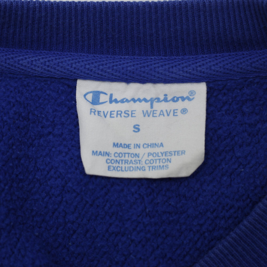 Mens Champion Reverse Weave Royal Blue Sweatshirt Size S