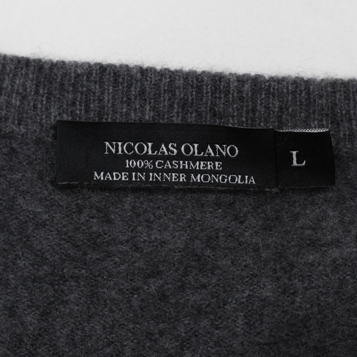 Mens Nicholas Olano 100% Cashmere V-Neck Sweater