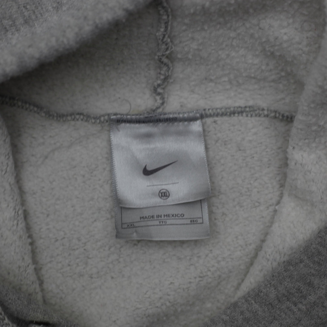 Vintage Embroidered Nike Center Swoosh Gray Pullover Hoodie XXL | Migration_Hoodies - Back View | Fashion Rerun