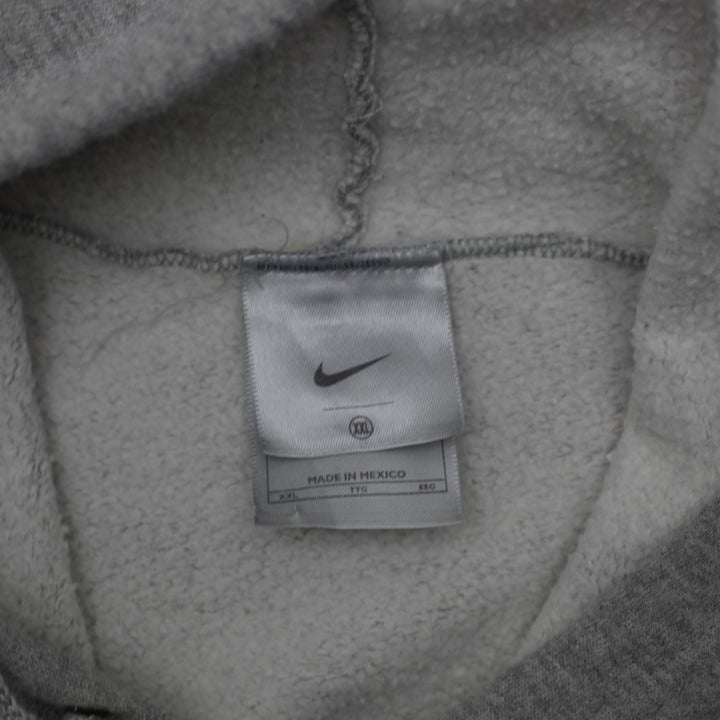 Vintage Embroidered Nike Center Swoosh Gray Pullover Hoodie XXL | Migration_Hoodies - Back View | Fashion Rerun