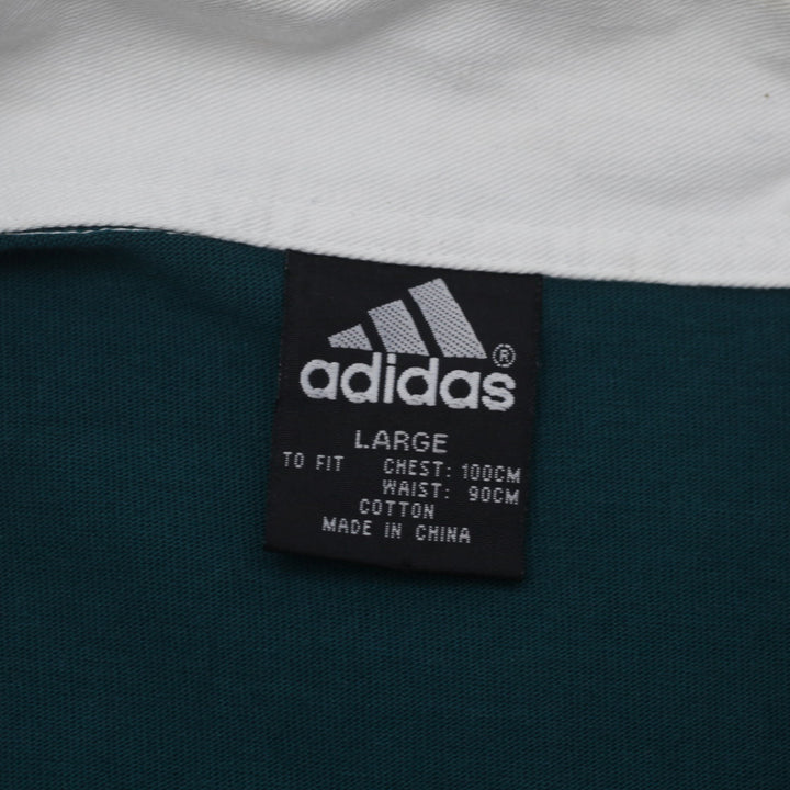Vintage Adidas Training Rugby Polo Shirt -Size Large - Fashion Rerun Vintage Migration_T-Shirt