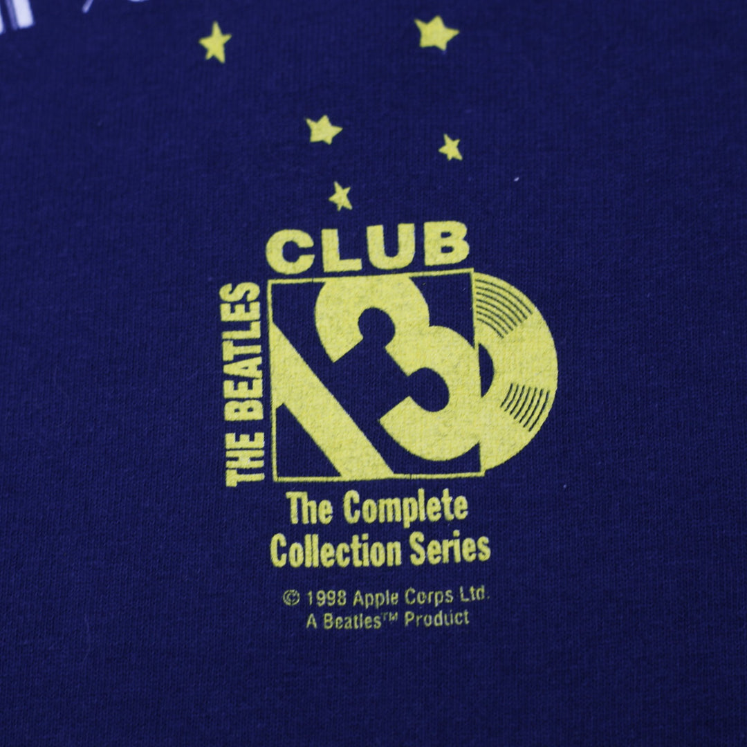 Vintage 90S The Beatles Magical Mystery Tour T-Shirt Navy Blue Made In USA XL