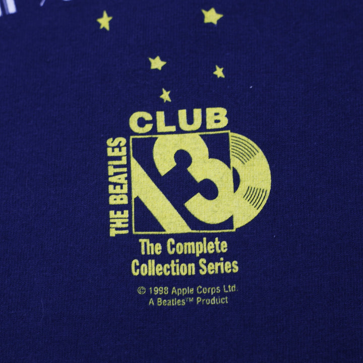 Vintage 90S The Beatles Magical Mystery Tour T-Shirt Navy Blue Made In USA XL