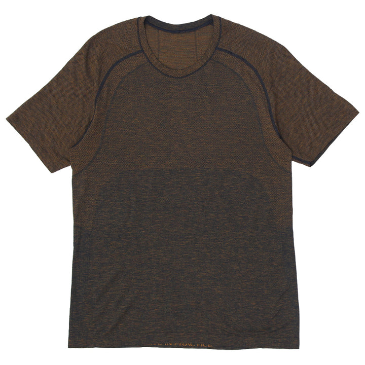 Mens Lululemon Crewneck Short Sleeve T-Shirt - Fashion Rerun Vintage Migration_T-Shirt