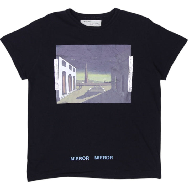 Off-White Mirror Graphic Print Streetwear T-Shirt Size M | Migration_T-Shirts SW COLLECTION | Fashion Rerun