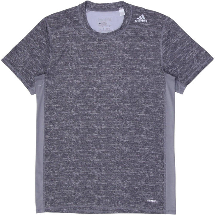Mens Adidas Techfit T-Shirt Gray Climalite Athletic