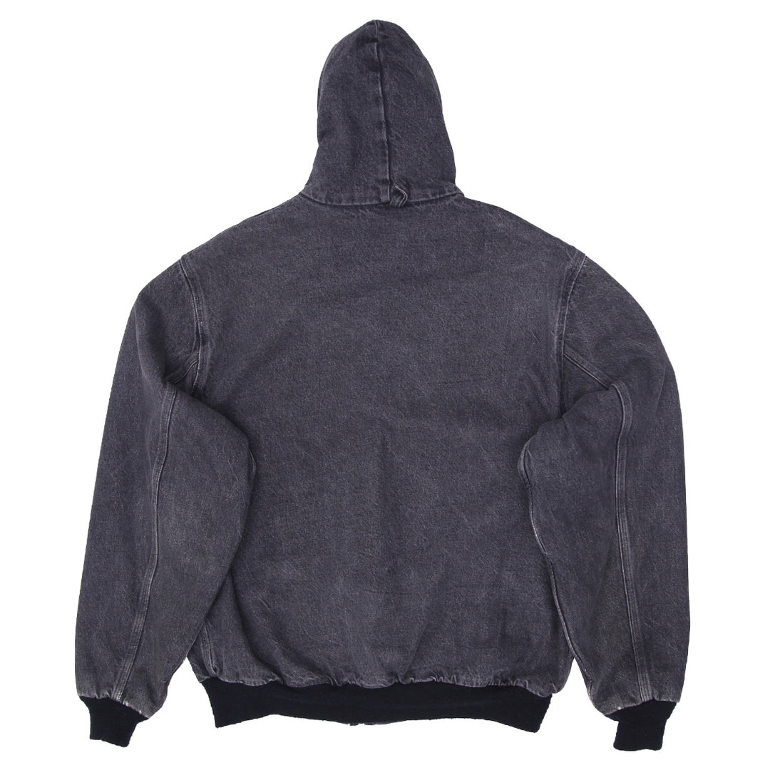 Vintage Carhartt Flannel Lined Denim Hooded Jacket - Fashion Rerun Vintage Migration_Jacket