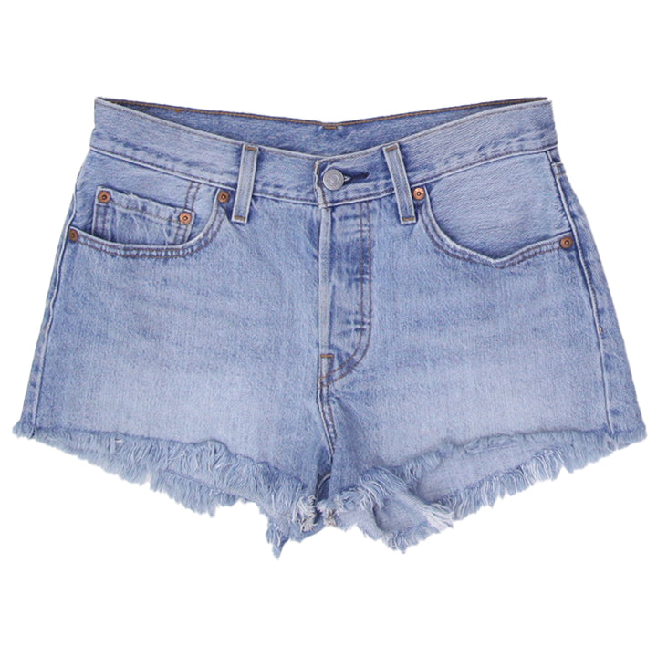 Ladies Levis 501 Button Fly Waterless Denim Shorts