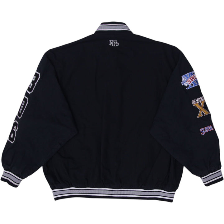 Vintage Mens NFL G-III Carl Banks Oakland Reversible Varsity Jacket Size XXL