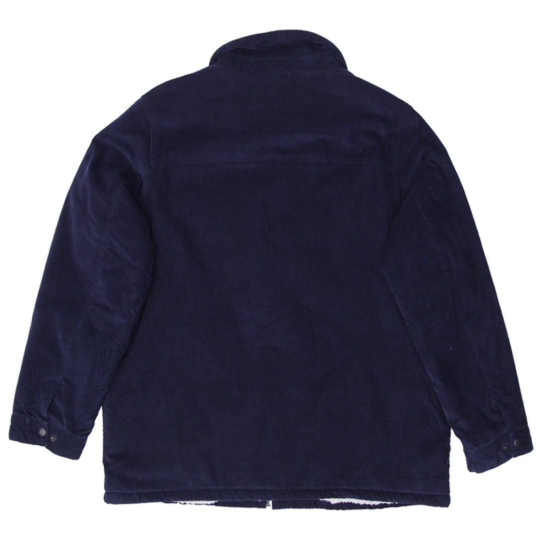 Mens Levi Strauss Sherpa Fleece Lined Navy Corduroy Jacket - Fashion Rerun Vintage Migration_Jacket