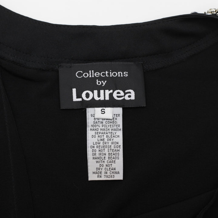 Y2K Ladies Beaded Neckline Tank Top Size S | Migration_Y2K Tops - Back View | Fashion Rerun