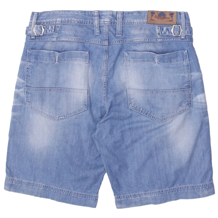 Mens Pepe Jeans London 1973 Washed Denim Shorts