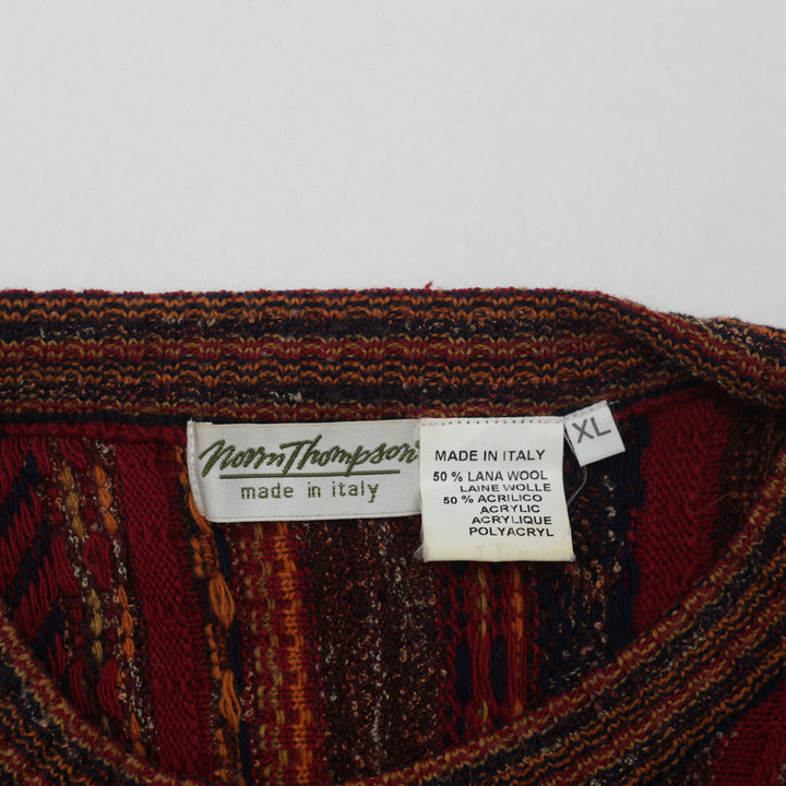 Vintage Norm Thompson Coogi Style Wool Blend Knit Sweater Made in Italy XL - Fashion Rerun Vintage Migration_Sweaters