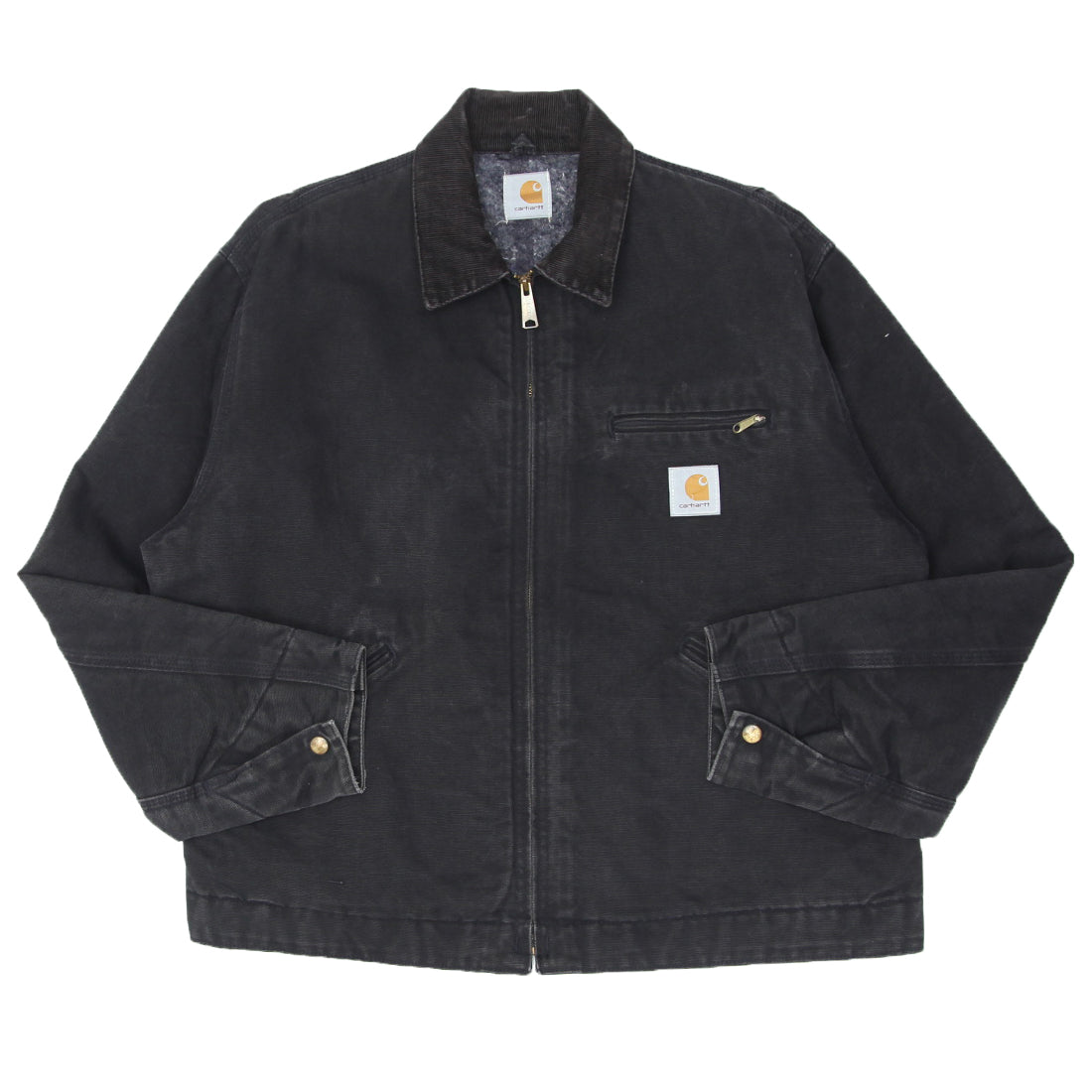 Shop Vintage Carhartt J01 BLK Blanket Lined Detroit Jacket Black