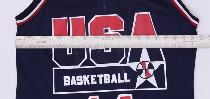 Vintage Champion USA Mourning #14 Basketball Navy Jersey Size 44 | Migration_Jerseys - View 6 | Fashion Rerun