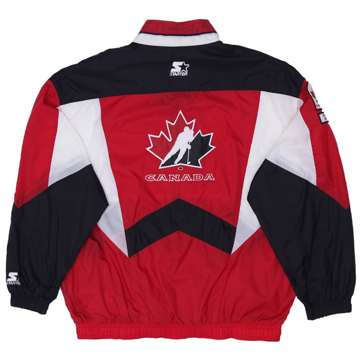 Vintage 90's Starter Team Canada Hockey Windbreaker Jacket -XL - Fashion Rerun Vintage Migration_Jacket