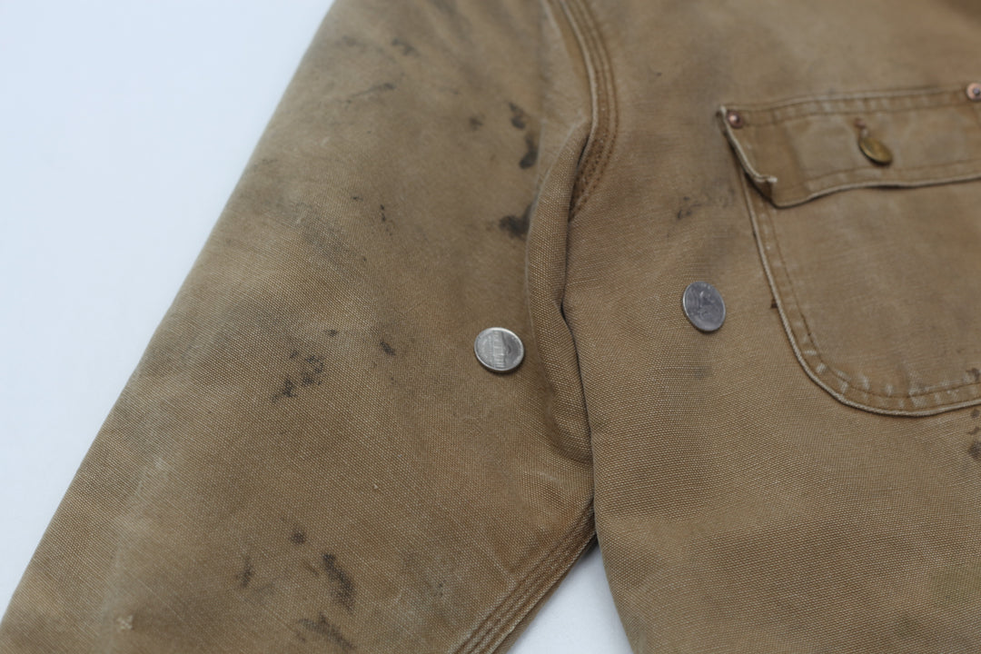 Vintage Carhartt Blanket Lined Chore Jacket Brown -Distressed - Fashion Rerun Vintage Migration_Jacket