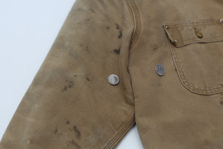 Vintage Carhartt Blanket Lined Chore Jacket Brown -Distressed - Fashion Rerun Vintage Migration_Jacket